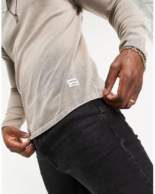 Jack & Jones – essentials – pullover in Gray für Herren