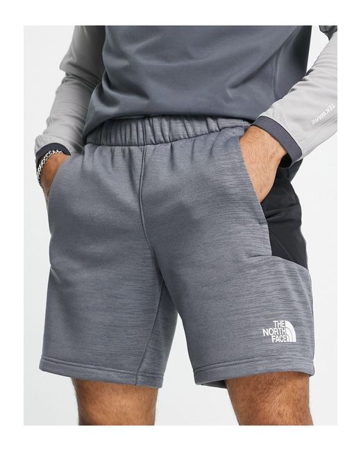 The North Face – mountain athletic – training-fleece-shorts in Gray für Herren