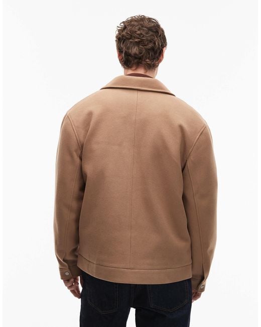 ASOS Natural Bomber Jacket for men