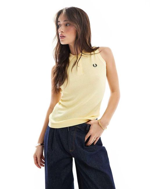 【FRED PERRY】Sheer Trim Knitted Shirt Fred Perry Sheer Trim Knitted Shirt – RAG-Shop