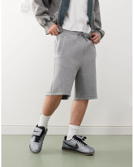 Weekday White Simon Scuba Jersey Shorts for men