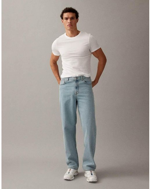 ASOS Blue baggy Jeans for men
