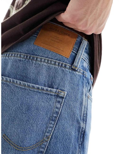 Jack & Jones Blue Chris Straight Fit Jeans for men