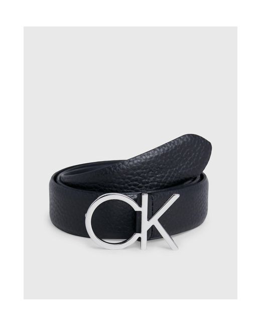 Calvin Klein White Leather Belt