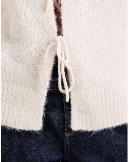 ONLY Natural Tie Front Cardigan