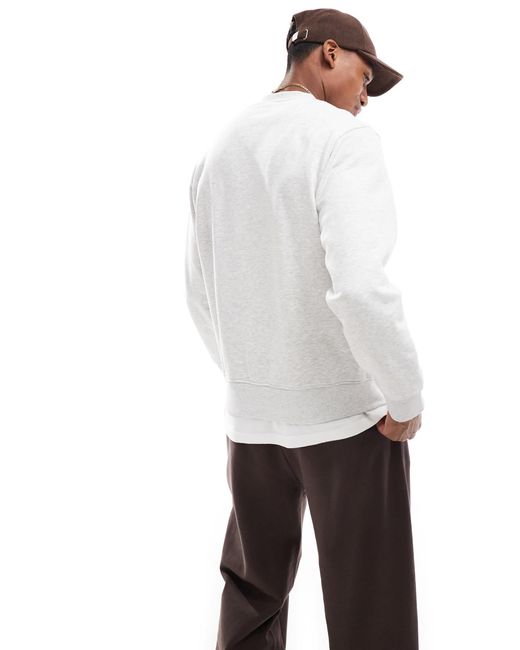 Sweat ras Jack & Jones pour homme en coloris White