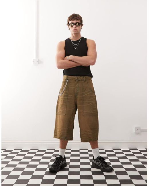 Cheap Monday White Dunno Jorts for men