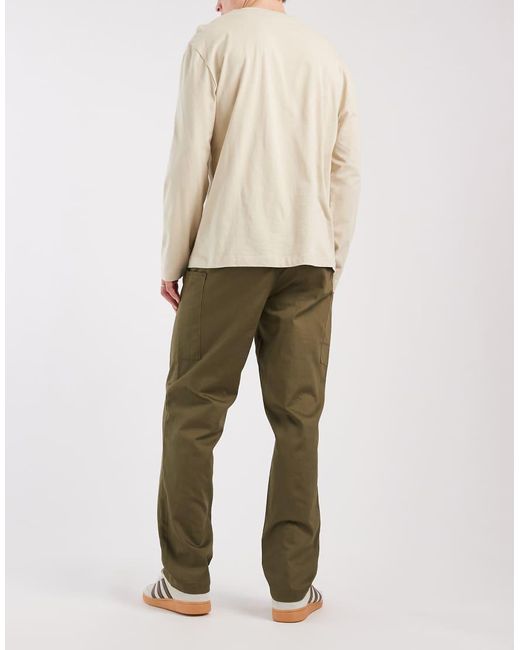ASOS Natural Straight Cargos for men