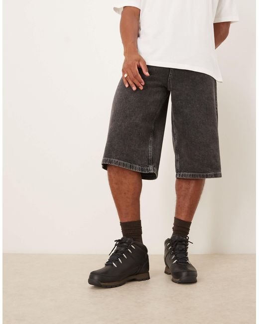 Bottes mi-hautes en cuir pleine fleur à lacets - et marron foncé Timberland pour homme en coloris Black