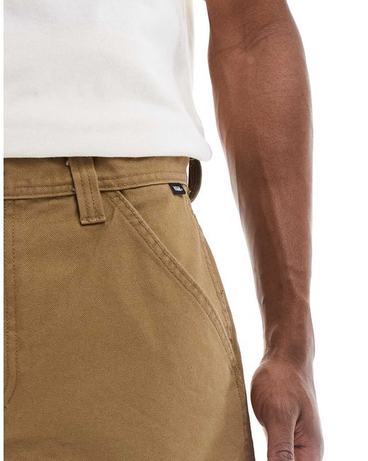 Vans – drill chore – locker geschnittene carpenter-shorts aus canvas in White für Herren