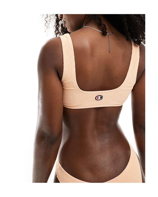 Champion Brown Crinkle Bikini Top