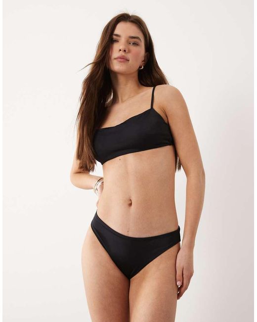 ARKET Black Mix & Match Triangle Bikini Bottom