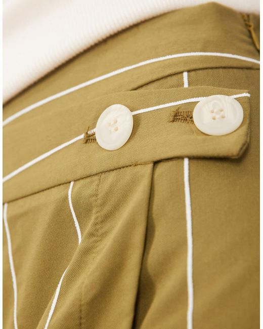 ASOS Natural Button Through Skort