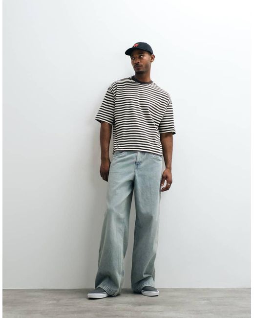 Cotton On Gray Cropped Fit T-Shirt for men