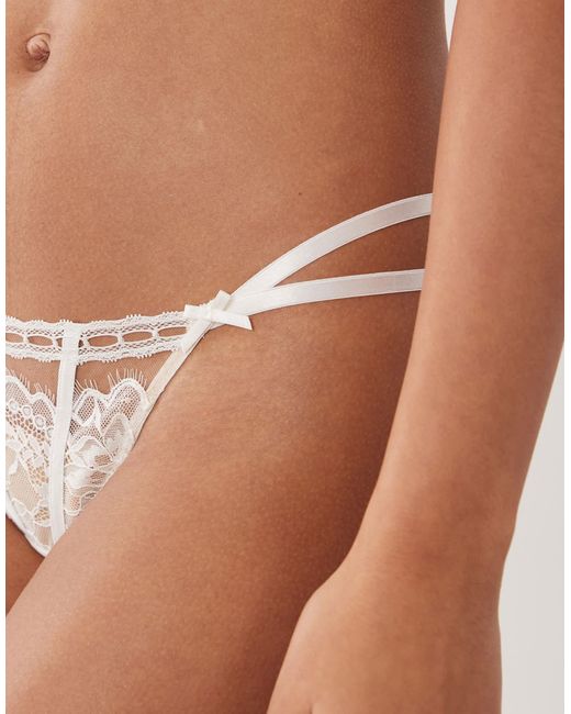 Caged lace - string Ann Summers en coloris White