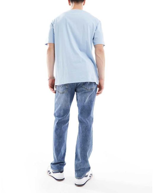 Jack & Jones Blue Clark Straight Jeans for men