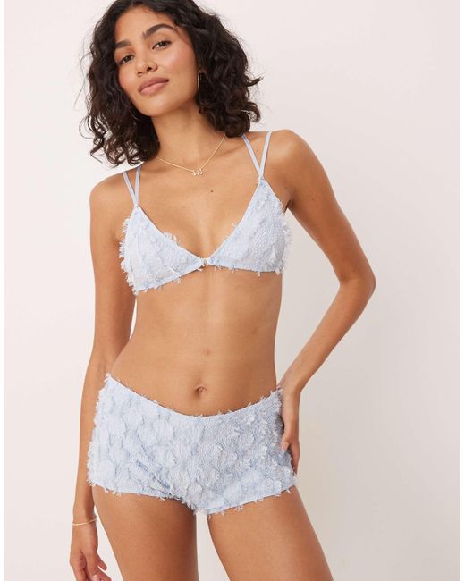 ASOS White – skylar – strukturierte shorts