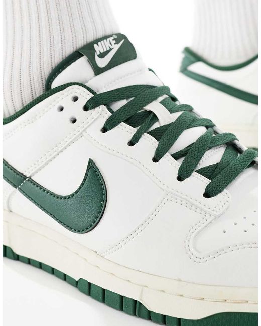 Nike White Dunk Low Retro Trainers for men