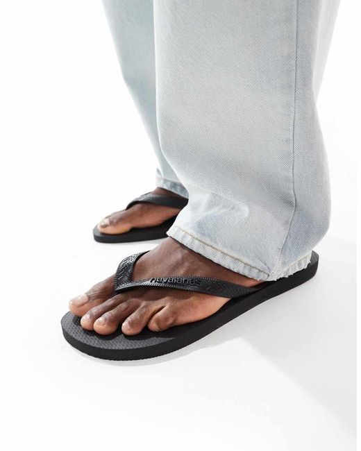 Havaianas Black Unisex Classic Flip Flops