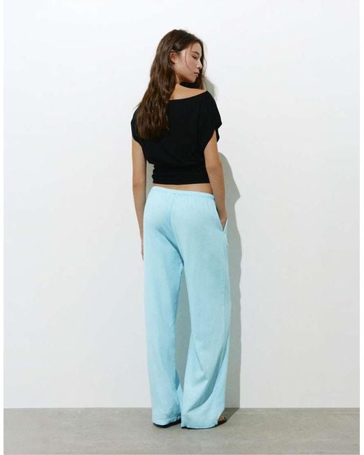 Pull&Bear Blue Rustic Jogger Trousers