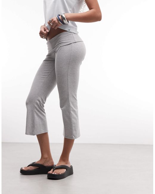 Collusion White Flared Capri