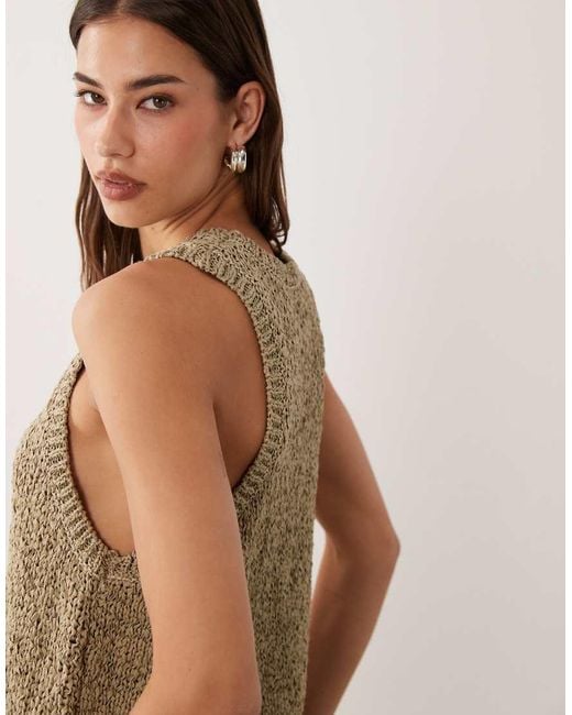 ASOS Brown Tape Racer Back Tank