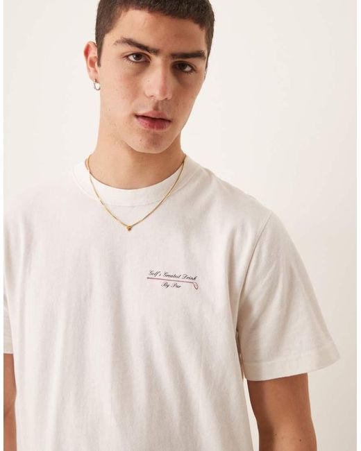 Abercrombie & Fitch Natural Motif Back Print Classic T-shirt for men
