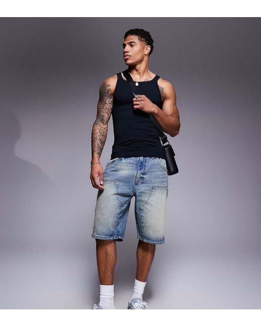 Pantaloncini di Good For Nothing in Blue da Uomo