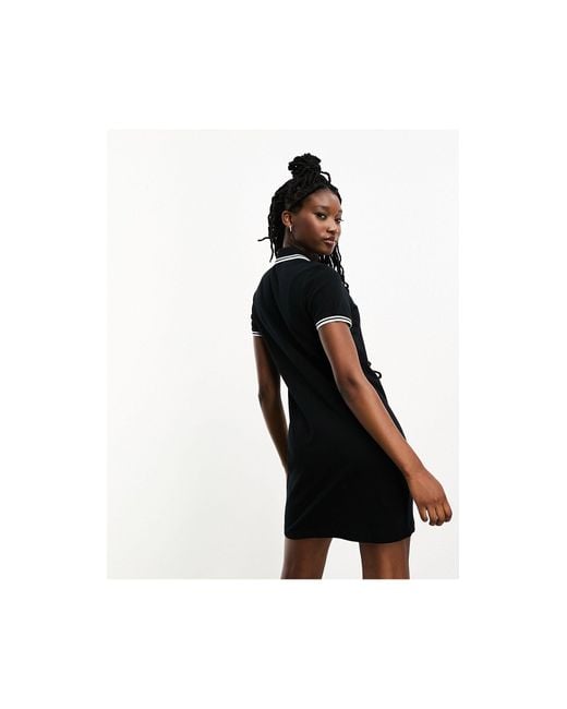 Fred Perry White Twin Tipped Polo Shirt Dress