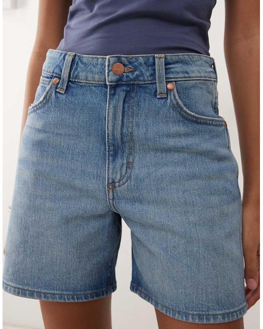 Wrangler Blue Cowboy Denim Shorts