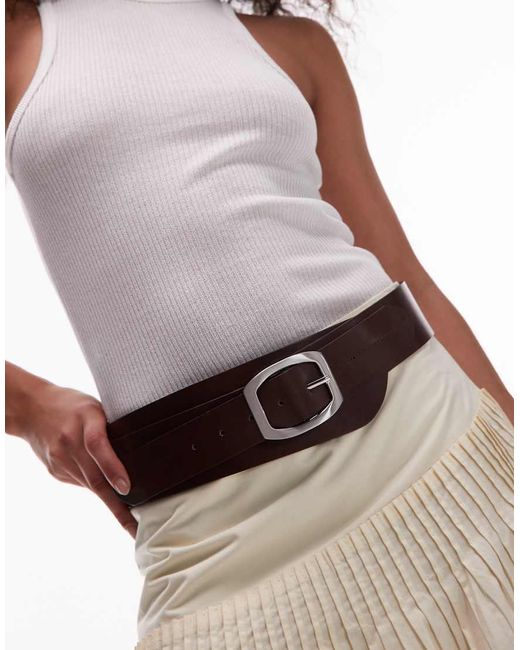 Cintura Ampia di Mango in Brown