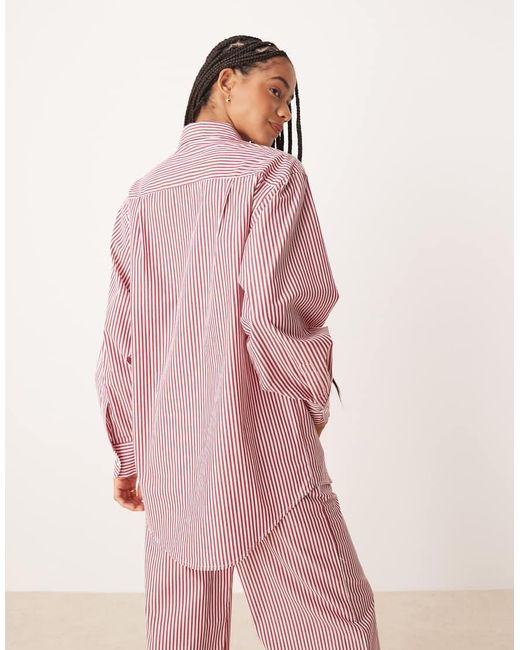 Glamorous Pink Oversized Poplin Shirt