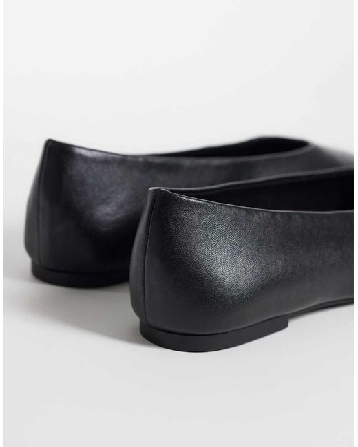 Mango Blue Teen 100% Leather Ballet Flat