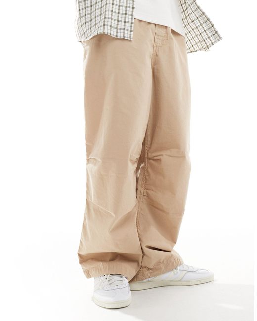 Carhartt White Judd Loose Fit Trousers for men