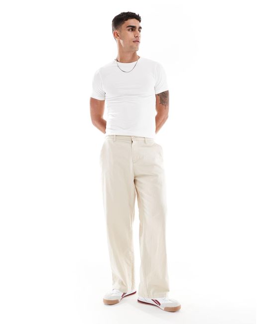 ASOS – 2er-pack körperbetonte basic-t-shirts in White für Herren