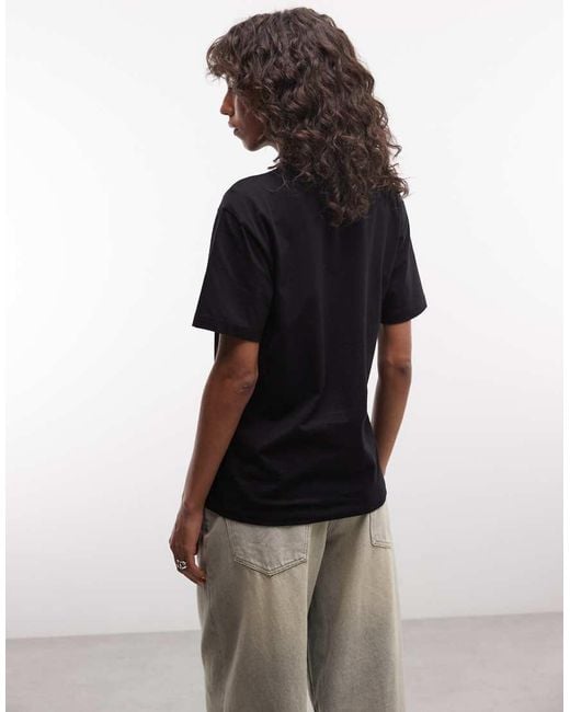 Carhartt Black Script Logo Embroidery T-shirt