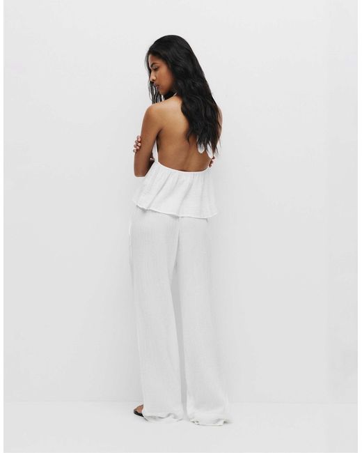 Pantalon Pull&Bear en coloris White