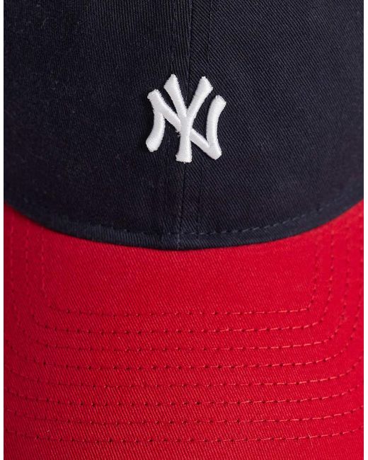 KTZ Blue Ny Yankees 9twenty Mini Logo Contrast Peak Cap