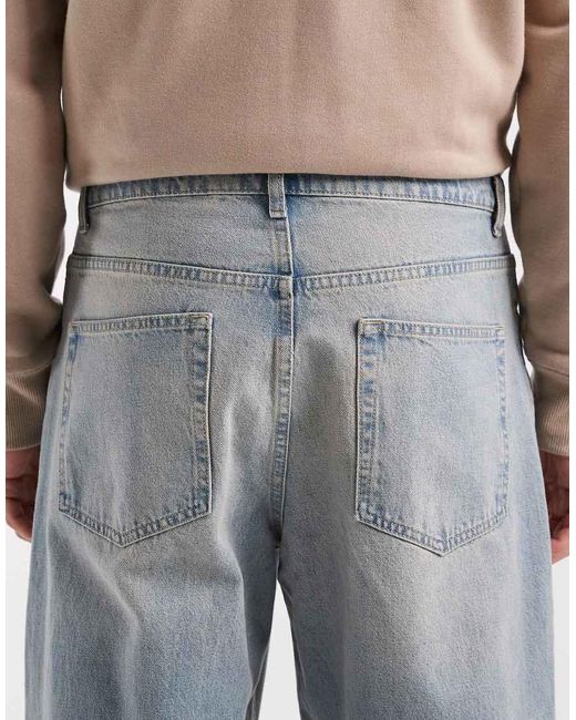 ASOS Natural Baggy Jeans for men