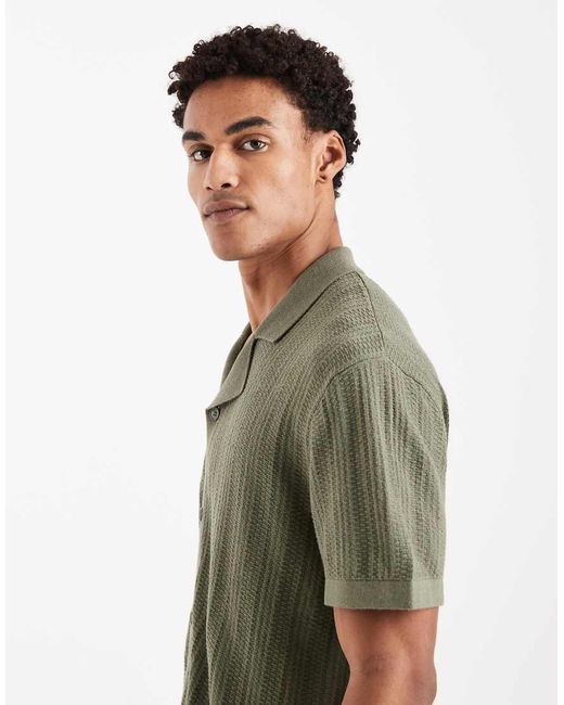 JJ Rebel Green Knitted Shirt for men