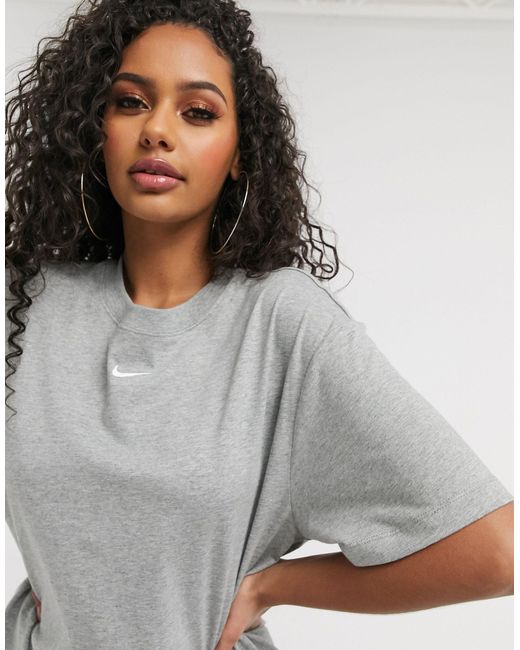 Nike Cotton Mini Swoosh Oversized T 
