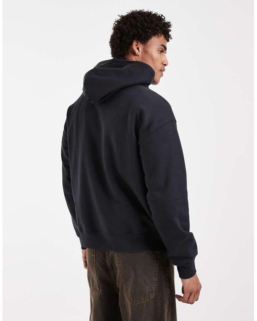 Sudadera Negra De Estilo Worker Con Capucha Levi's de hombre de color Blue