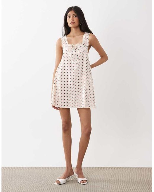 WeWoreWhat Natural Babydoll Dress