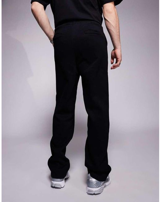 Sixth June Black Printed Motif Straight Leg jogger for men