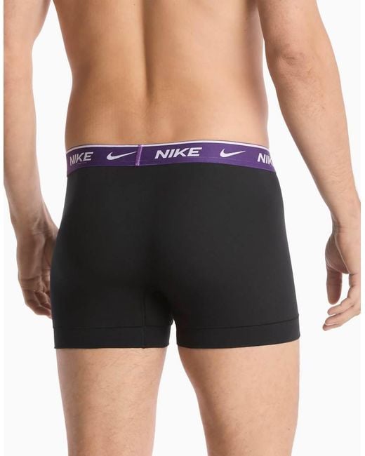 Nike Blue Essential Cotton 3 Pack Briefs for men