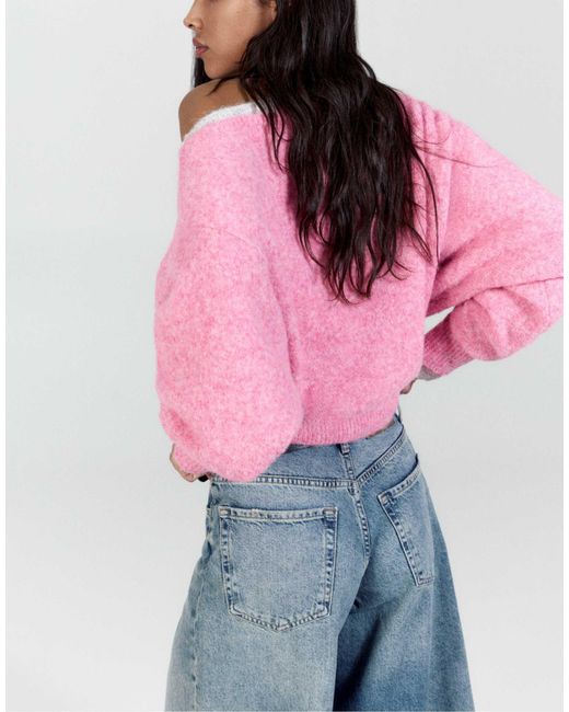 Pull&Bear Red Pullover