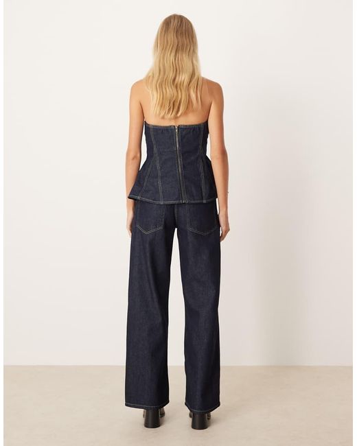 Mango Jeans Van 100% Katoen Met Rechte Pijpen in het Blue