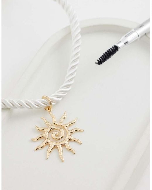 Pieces White Sun Rope Neclace