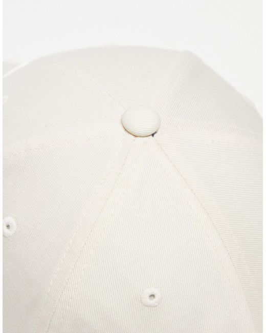 Cappellino color crema con logo a trifoglio di Adidas Originals in Natural