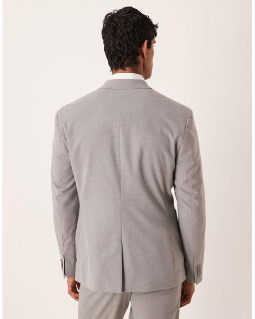 ASOS Gray Slim Suit Jacket for men